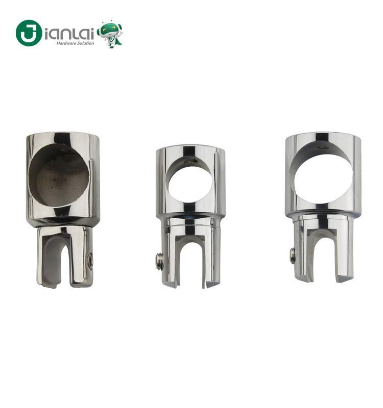 Finish Brass Glass Clamp for Shower Door Support Bar