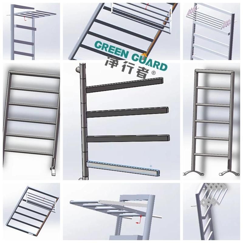 Aluminum Alloy Towel Warmer Rack Heating Evenly and Fast