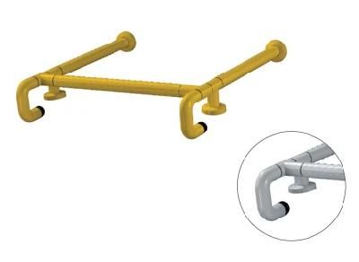 Bathroom Accessories Antibacterial Nylon ABS Stainless Steel Safety Handrail Grab Bar for Disabled or Elderly People