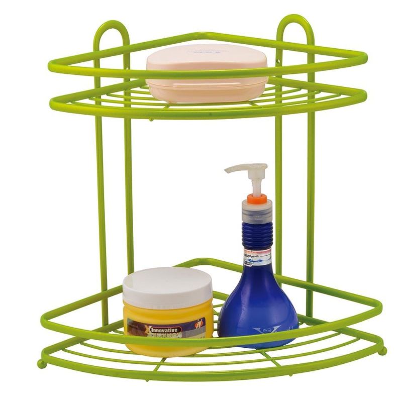 Kitchen and Bathroom Accessories Wall Corner Single Shelf Shower Caddy