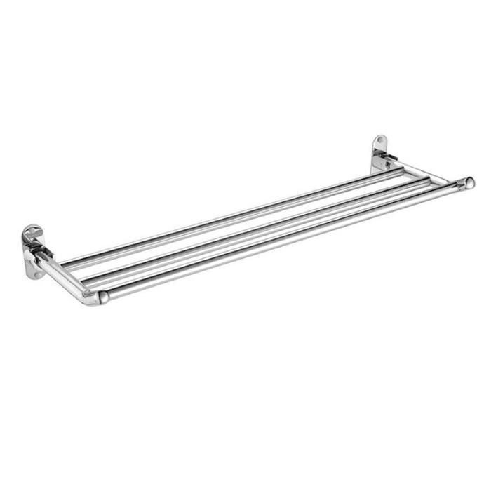 Stainless Steel 304 Wall Mount Satin Nickel Double Towel Bar for Bathroom