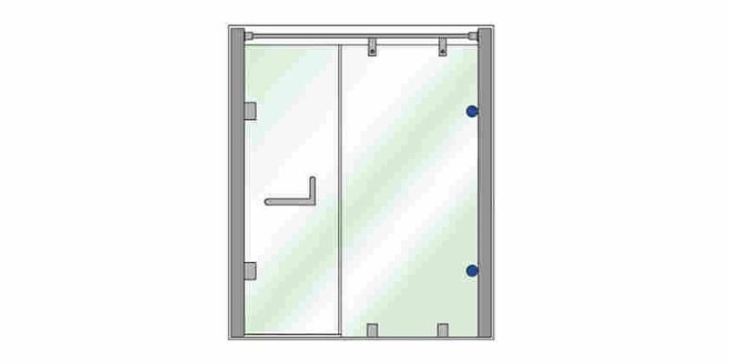 Hi-04c to Wall Shower Glass Clip for Frameless Bathroom