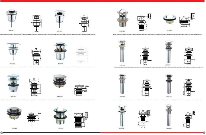 Bath and Basin Spare Parts Brass Plug for Pop up Drainer Waste (ALPJ0036)
