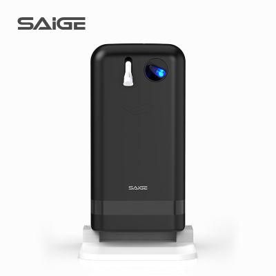 Saige New 1800ml High Quality Wall Mounted Touch Sensor Soap Dispenser Black with Holder