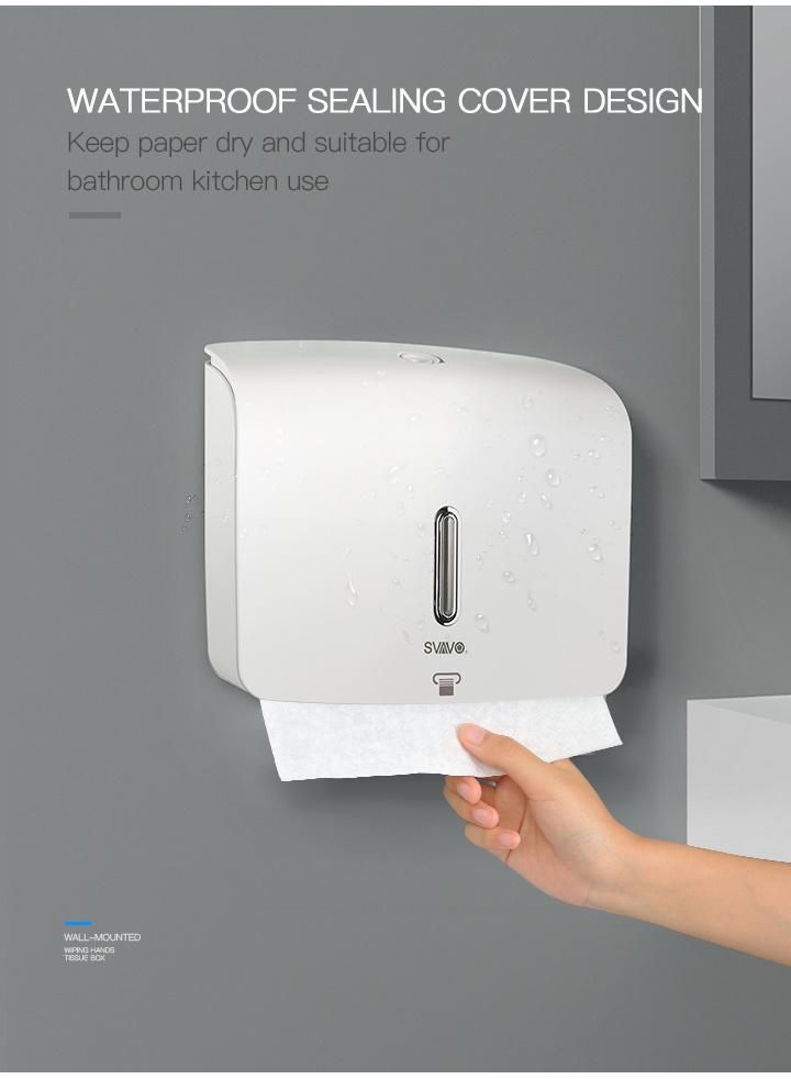 Restaurant Bathroom ABS Plastic Wall Mounted Waterproof Paper Towel Dispensers