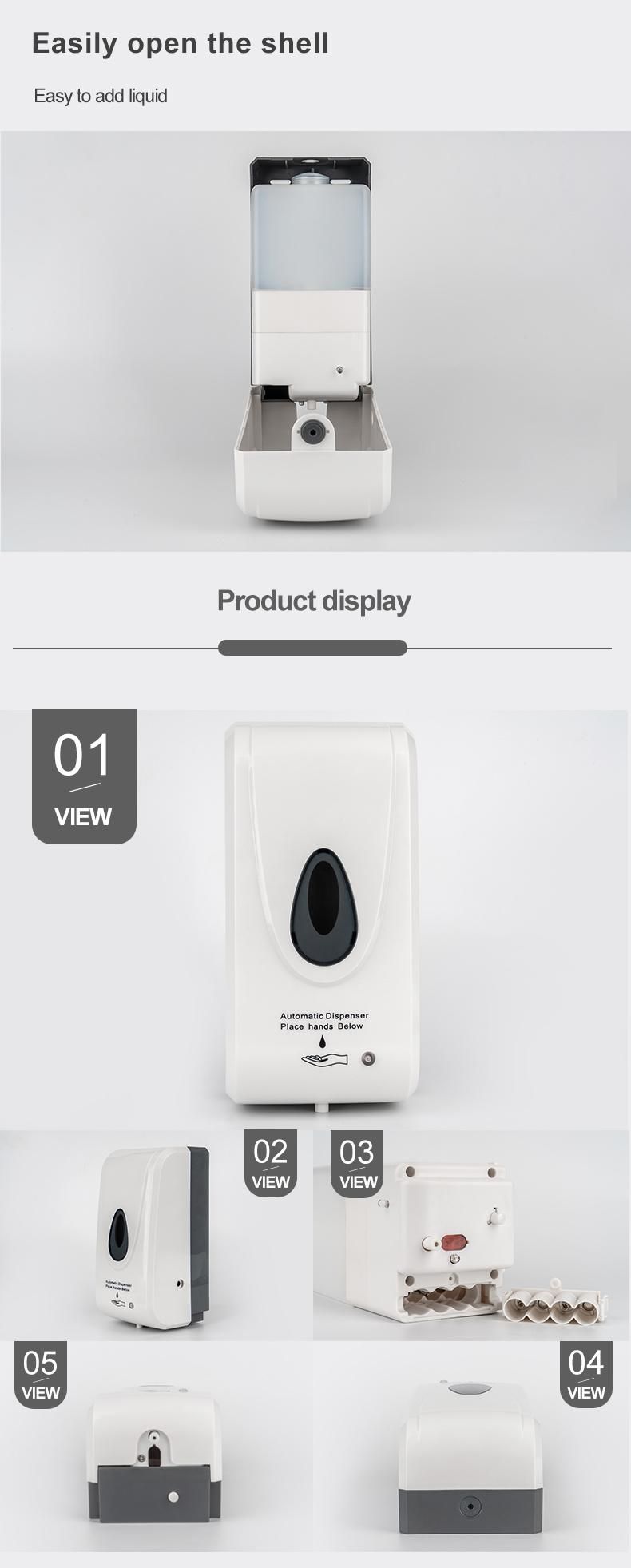 Saige 1000ml Plastic Wall Mounted Automatic Liquid Soap Dispenser Touch Free