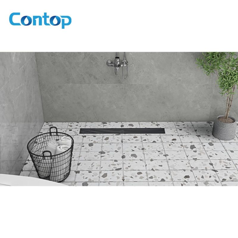 Watermark New Design Contemporary Bathroom Product Matte Black Stainless Steel Floor Drain