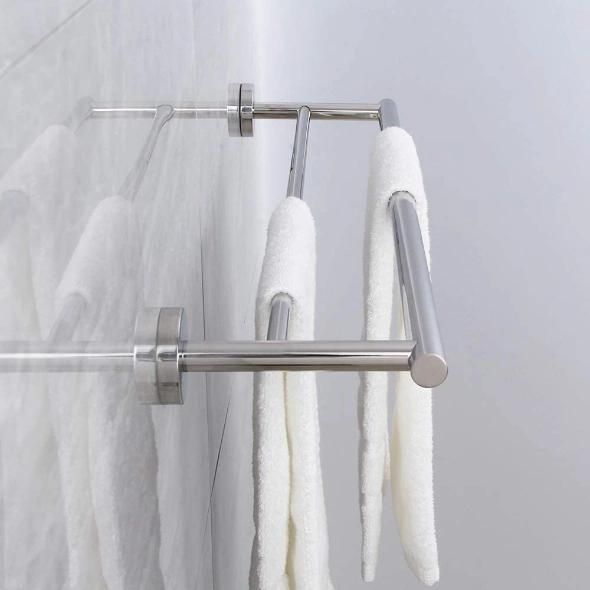 Stainless Steel 304 Bath Towel Bar Wall Mounted Towel Rack for Bathroom