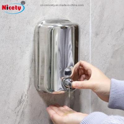 304 Stainless Steel 500/800/1000ml Bathroom Customizable Portable Installation Soap Dispenser