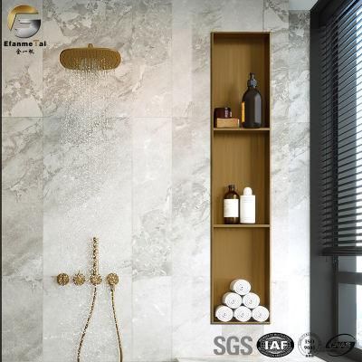 Ve330 Good Price Stainless Steel Gold Bathroom Rack Shower Frame Bathroom Niche