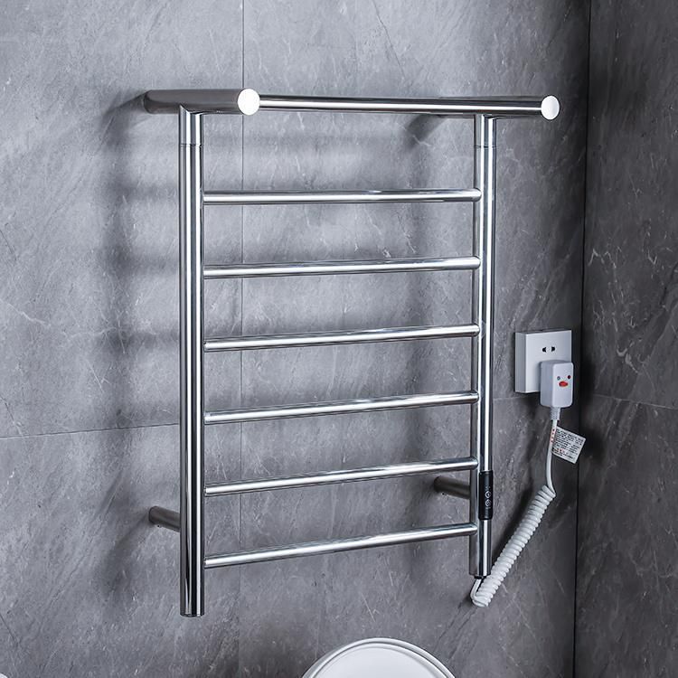 Kaiiy Wall Mount Free Standing Electric Towel Warmer with Timer Heated Towel Rack