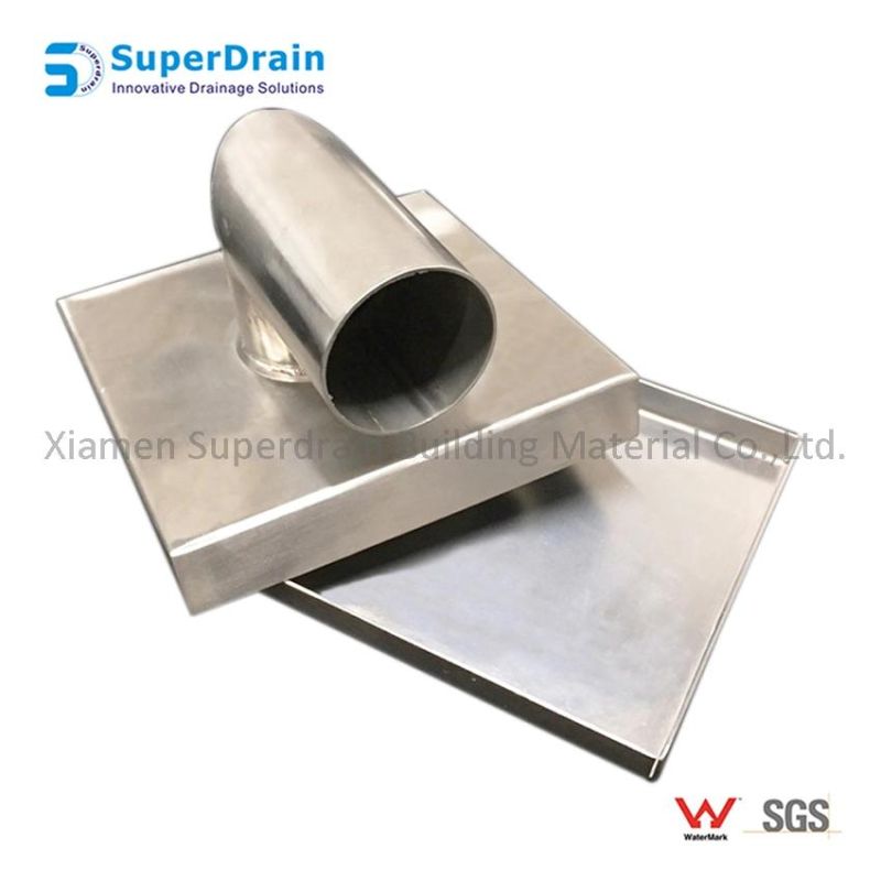 China SUS Horizontal Tile Insert Watermark Waste Drainer