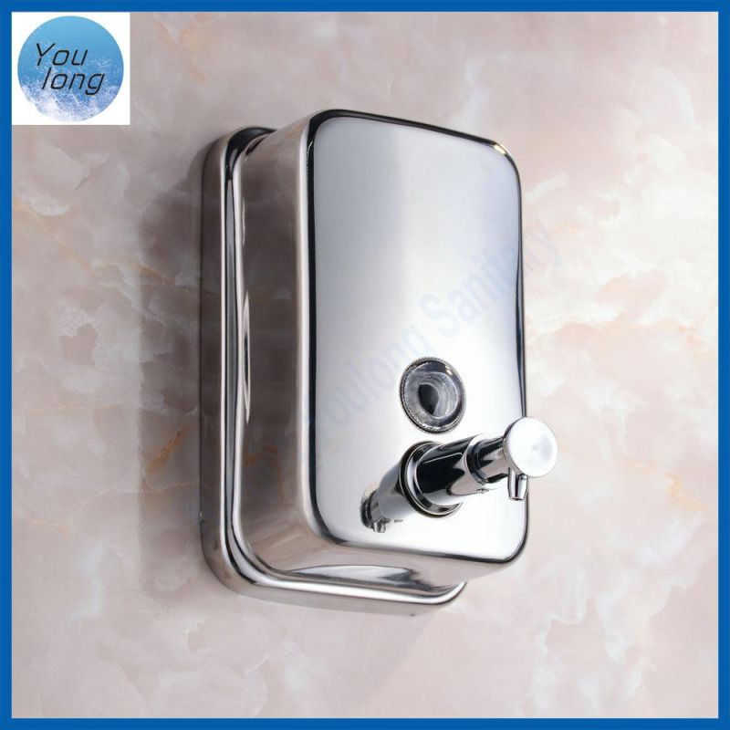 Bathroom Accessories Toilet Hotel Fitting Manual Soap Dispenser Ss Soap Dispenser