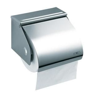 Wall-Mounted Vertical Dual Tissue Paper Hand Holder Stainless Steel Roll Toilet Tissue Paper Box