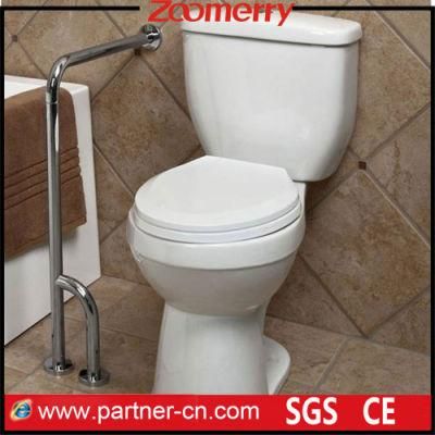 L-Shape with Two Feet Safe Toilet Grab Bar for Elderly