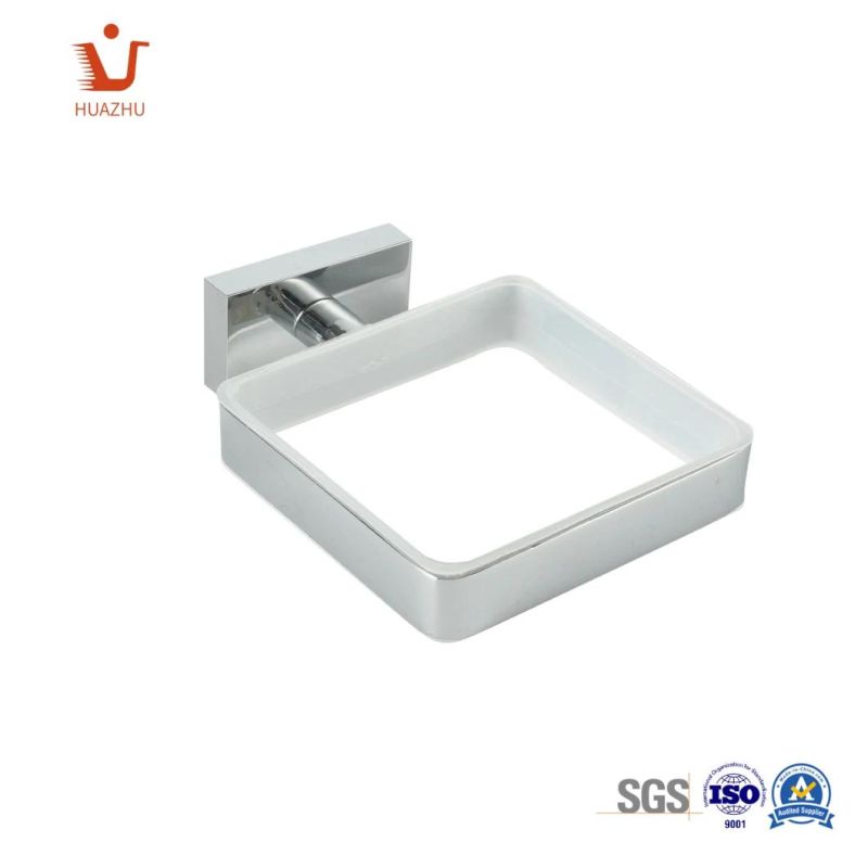 Wall Mounted Bathroom Square Zinc Alloy Brush Holder