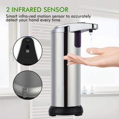CE/FCC Non-Touch Desktop Automatic Hand Sanitizer Soap Dispenser with Stand in Stock