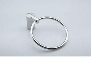 304 Stainless Steel Bath Towel Ring Bathroom Hardware Set Hand Towel Holder Brushed Nickel Black Circle Rings Towel Rack