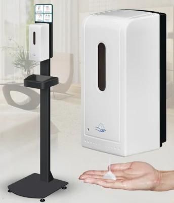 Disposable OEM Electric Foam Hand Sanitizer Dispenser Support 1000ml 70% Alcohol for Hospital