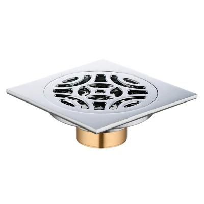 Brass Anti Odor Tile Insert Anti-Smell Floor Water Bathroom Drain