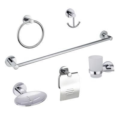 Hotel Project Chrome Modern Sanitary Fittings Bathroom Accessories Set