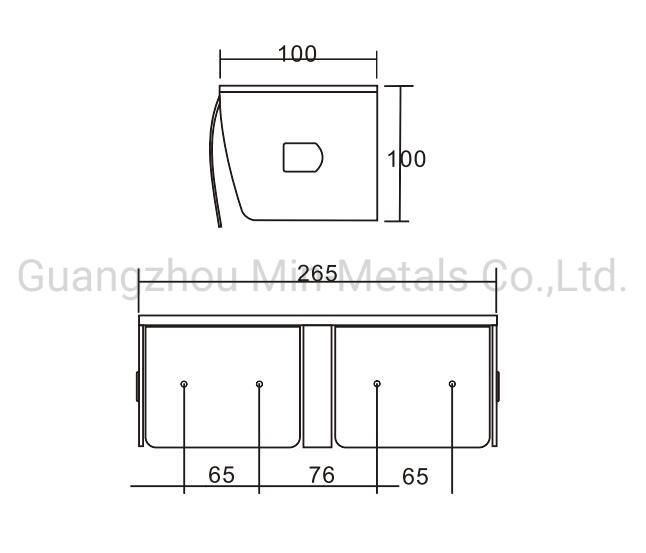 S. S. Hotel Supply Wall-Mounted Double Tissue Paper Holder Mx-pH217