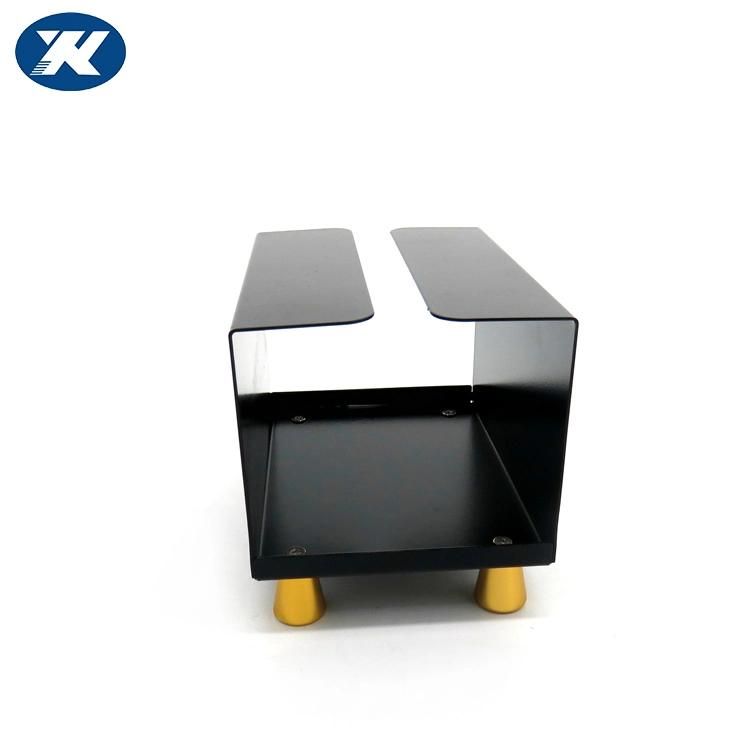 Custom Printed Rectangle Matt Black Steel Stainless Steel Metal Tissue Paper Box