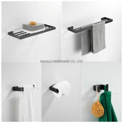 3% off Ss 304 Black Coated Bathroom Accessories Set Sy-5700