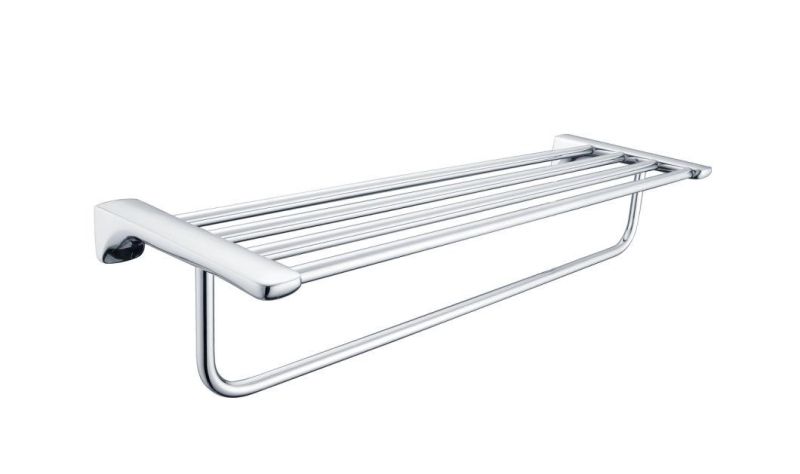 Smooth Glossy Zinc Alloy Chrome Plated Surface Bathroom Accessories Set