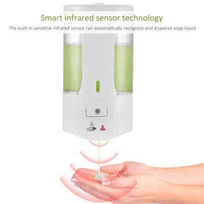 Built-in Infrared Smart Sensor 400ml Wall Mounted Automatic Liquid Soap Dispenser Touchless Hand Sanitizer Gel Dispenser