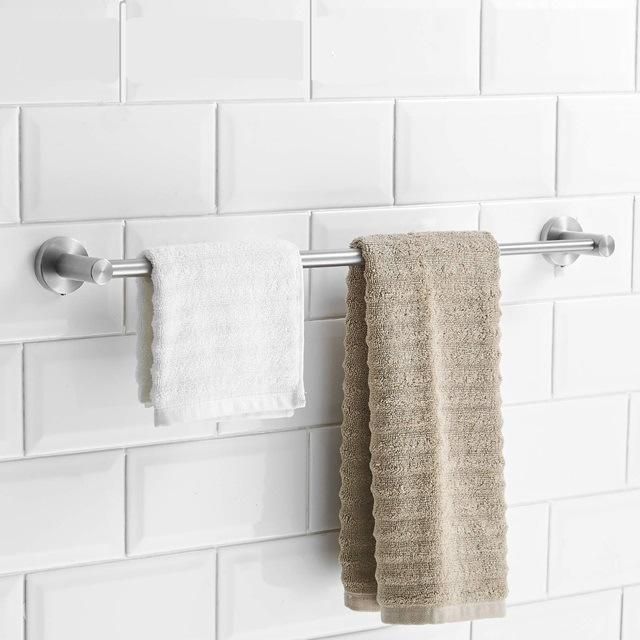15.9 to 28.6 Inch Adjustable Wall Mount SUS304 Single Towel Bar for Bathroom