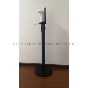 Removable Retractable Belt Control Crowd Floor Stand Automatic Hand Sanitizer Dispenser