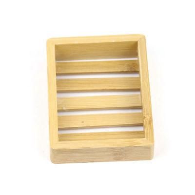 Bamboo Wood Soap Dish Holder for Shower Bathroom or Kitchen