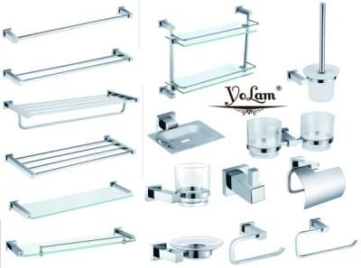 Modern Chrome Wall Mount Bathroom Accessories Set (22 series)