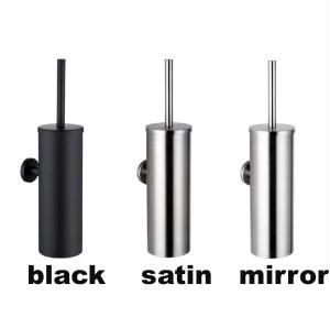 Wall Mounted Black Toilet Brushes &amp; Holders 304 Stainless Steel