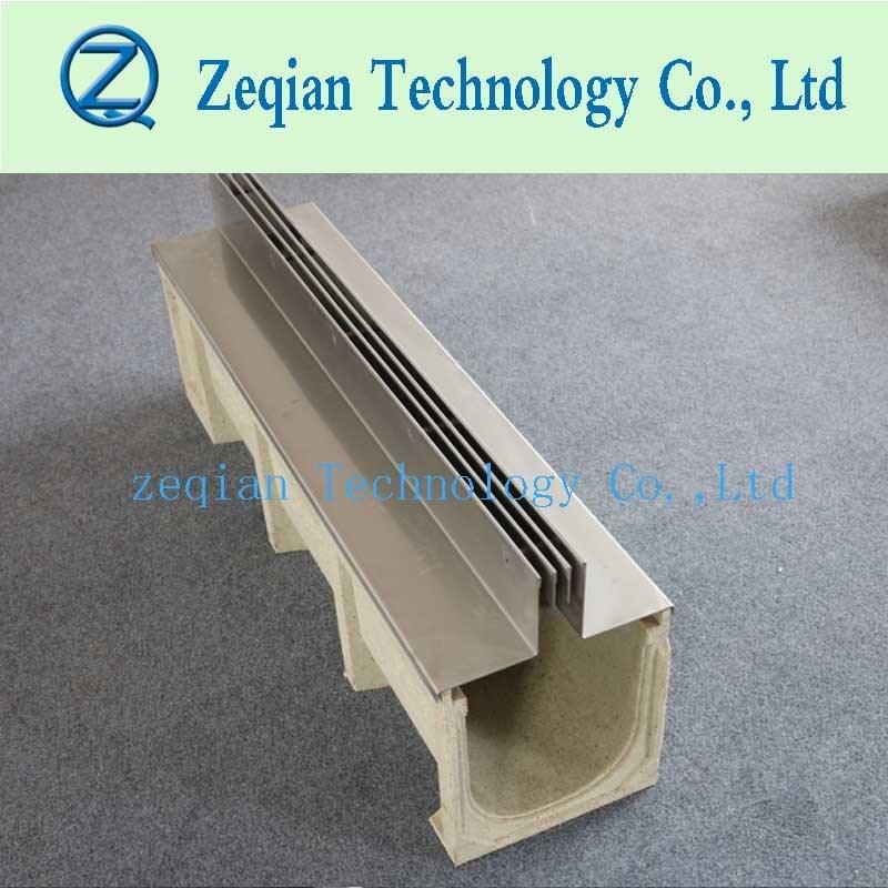 Slotting Steel Cover Polymer Edge Drainage Trench Channel