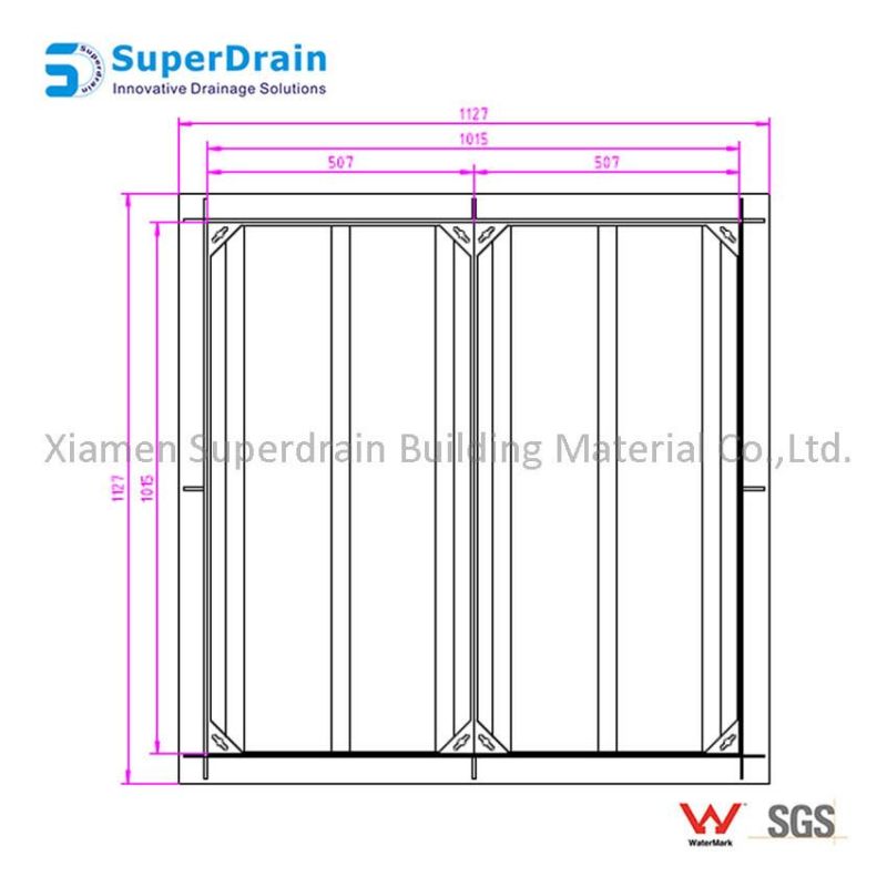 Stainless Steel Unique Level Threshold Drain Vented Manhole