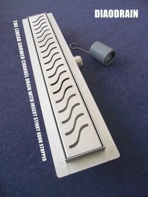 Smart Linear Shower Drain Insert a Magic Box Big Flow