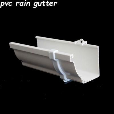 5.2 Inch White PVC Rain Gutter for Building Project, Rain Collector, Rain Water System Kenya