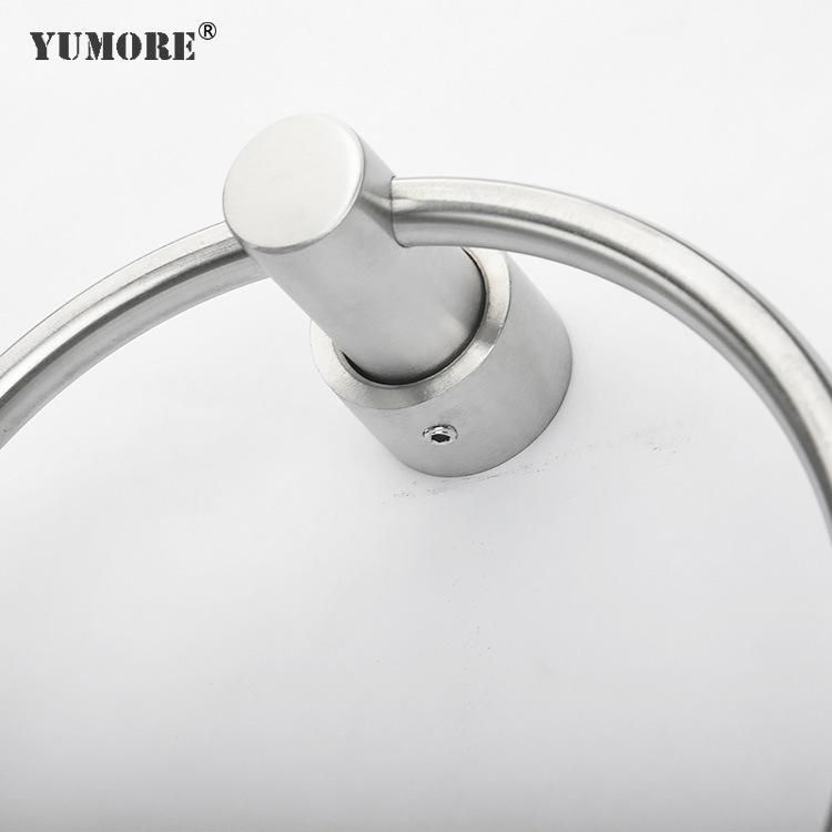 Wall Mounted Stainless Steel Towel Rack Hotel Bathroom Towel Ring