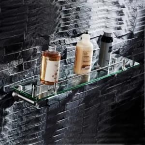 Round Style Stainless Steel 304 Bathroom Glass Shelf Bath Accessories