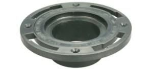 Plastic Spigot Fit Closet Flange, 4&quot;, PVC &amp; ABS, Drain, Cupc