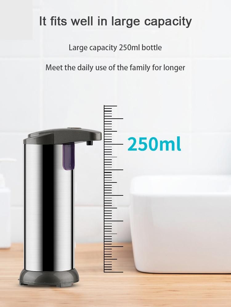 Saige 250ml Kitchen Stainless Steel Liquid Soap Dispenser