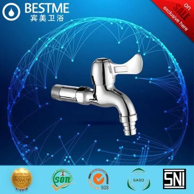 Small Sanitary Ware Bathroom Fitting Wall-Mounted Brass Copper Tap Bibcock Tap (Bf-T002A)