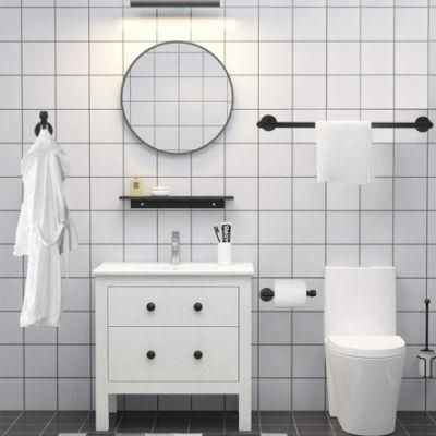 Bathroom Accessories DIY Black Pipe Towel Holder Racks Decorate Furniture with Floor Flange and Pipe Nipples