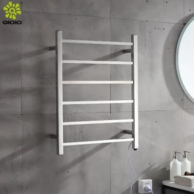 Jiangmen Factory Wholesale Stainless Steel 304 Square Six Bars Electric Drying Bathroom Towel Rack