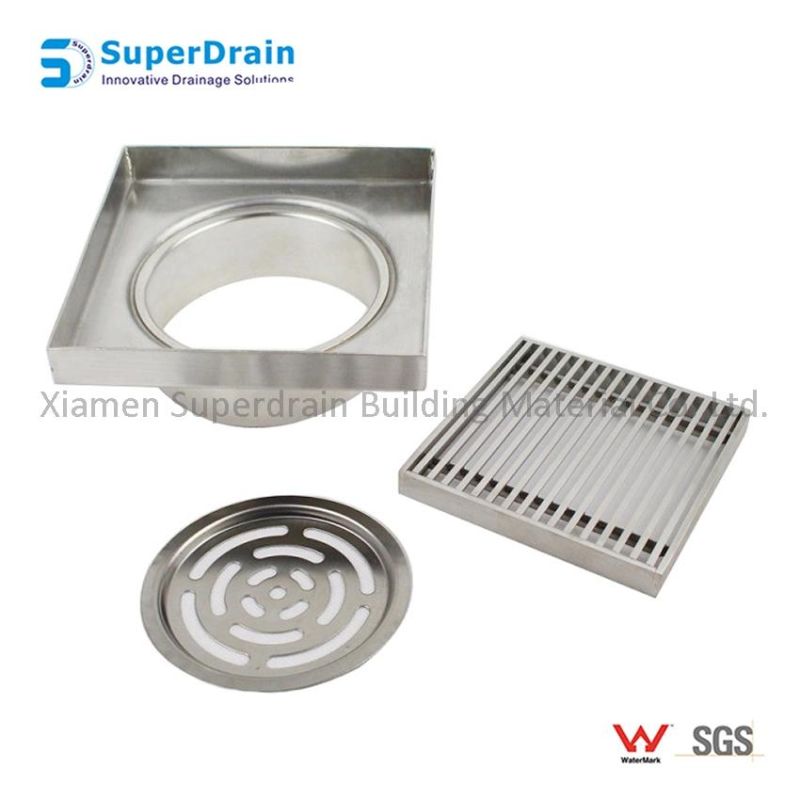Stainless Steel Square Channel Shower Drain for Wet Room