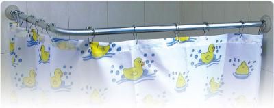 L Shape Aluminum Shower Curtain Rod