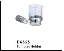 Zinc Material Matt and Chrome Modern Design Tumbler Holder