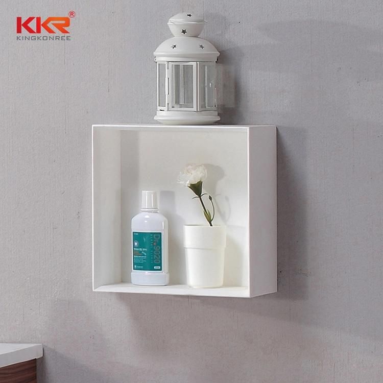 Kkr Bathroom Floating Shelves Wall Mounted Storage Shelf with Towel Holder for Bathroom Niche